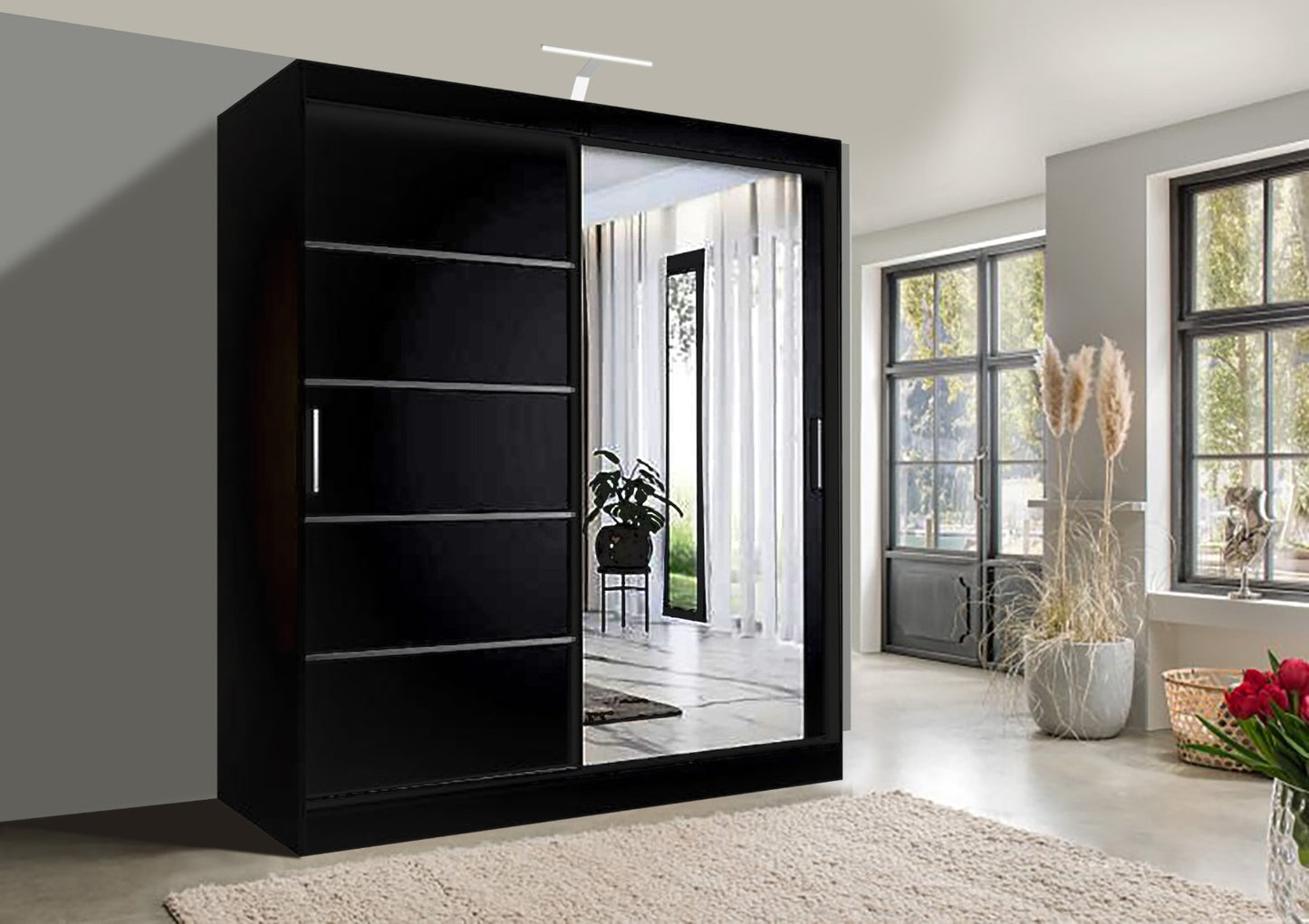 JO One Mirror Sliding Door Wardrobe