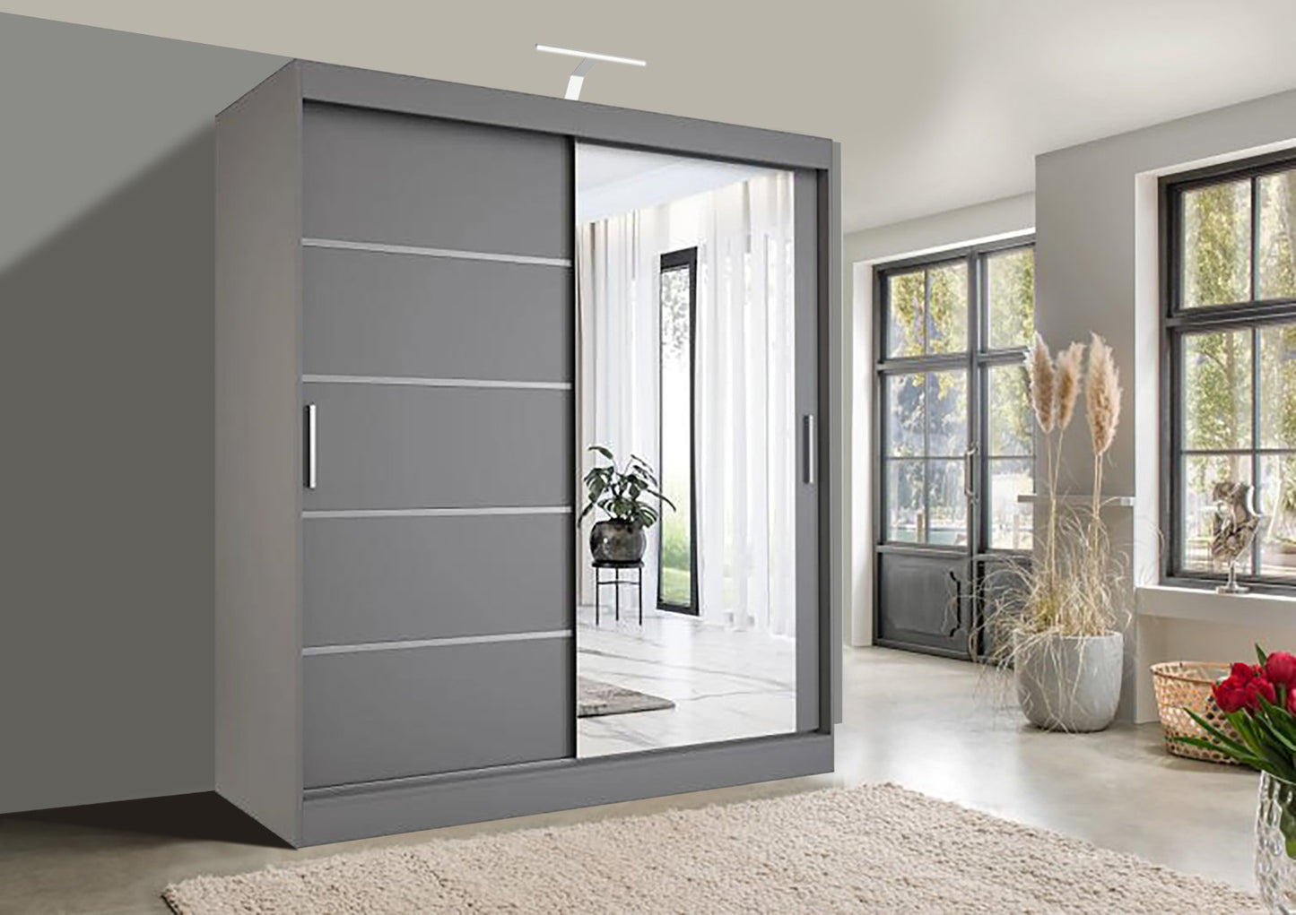JO One Mirror Sliding Door Wardrobe