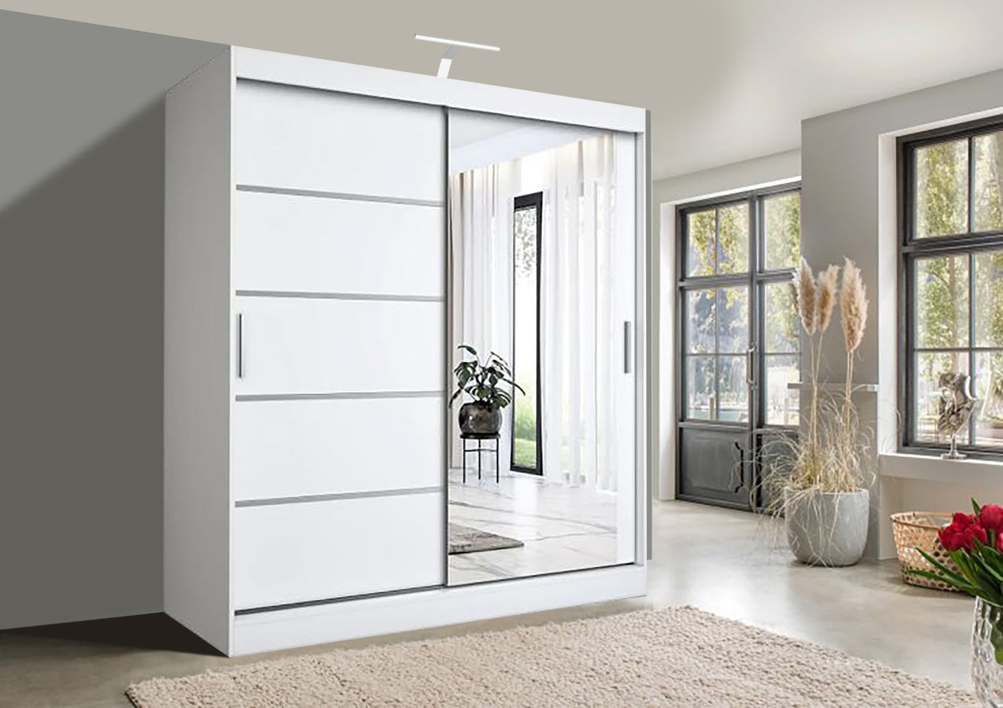 JO One Mirror Sliding Door Wardrobe