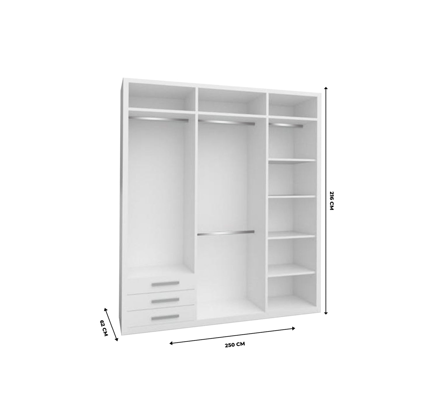 SLIDING FULL MIRROR DOOR WARDROBE