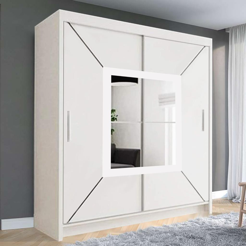 Box Mirror Sliding door wardrobe