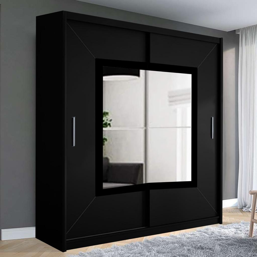 Box Mirror Sliding door wardrobe