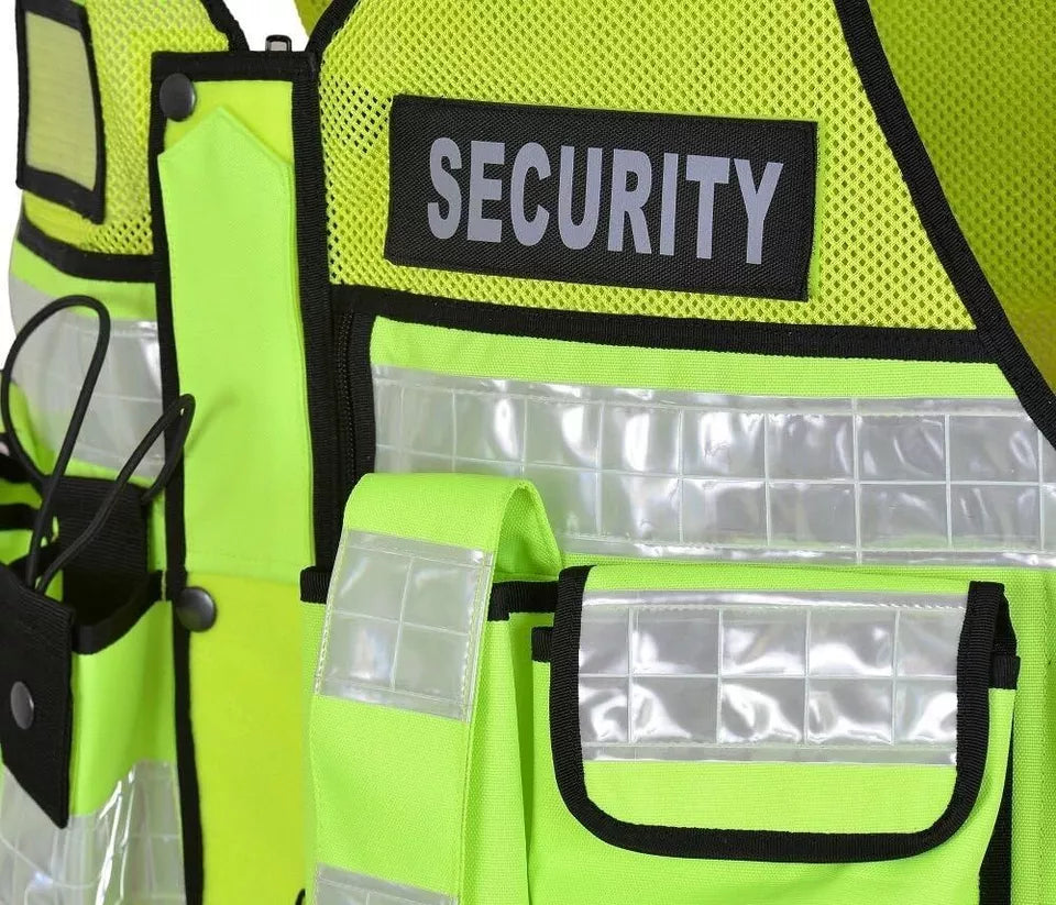 HI VIZ Tactical Vest Security, Enforcement, CCTV, Dog Handler Tac Vest